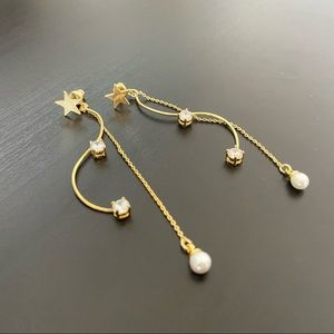 Star string earrings